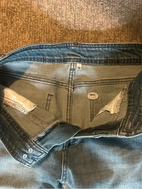 Mid Wash Blue Flared Jeans for Women - Picture 2 of 3